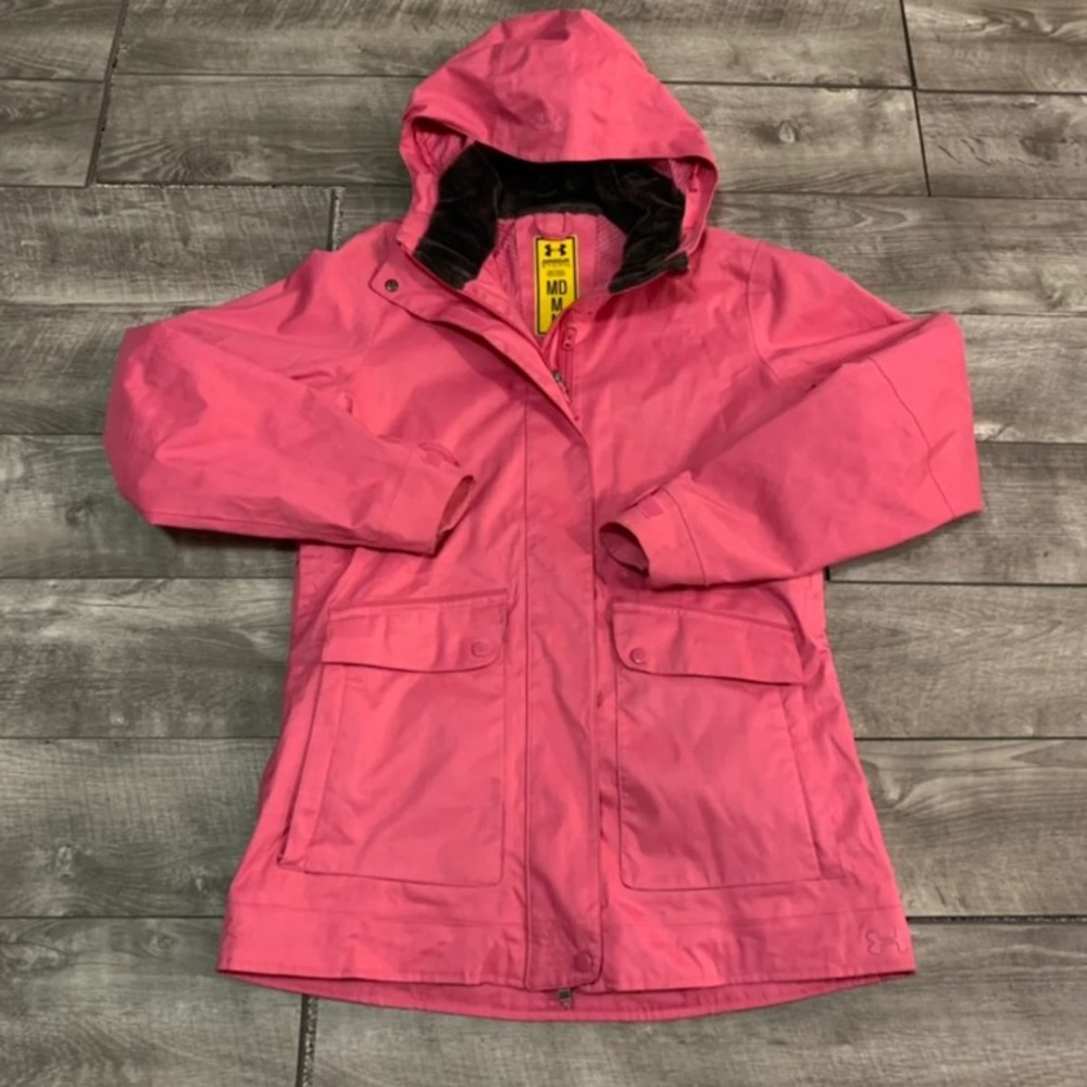 Under Armour Storm Snowboarding Skiing Women's Pink Jacket Size Medium
